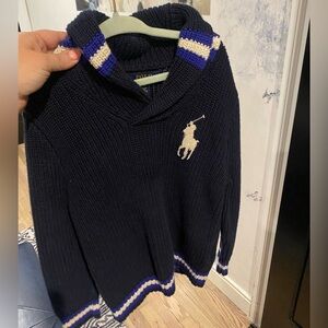 Kids Polo Dress Sweater